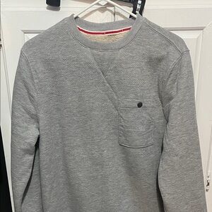 Coleman Gray and Red Fleece-Lined Sweatshirt